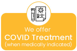 We offer COVID treatment (when medically indicated) at Priority Urgent Care and Walk-In Clinic in Ellington CT, Unionville CT, East Haven CT, Cromwell CT, Oxford, CT and Newington, CT