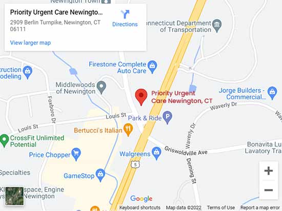 Directions to Priority Urgent Care in Newington, CT