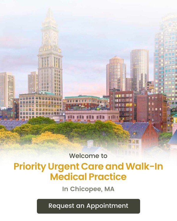 Welcome to Priority Urgent Care and Walk-In Medical Practice in Chicopee, MA