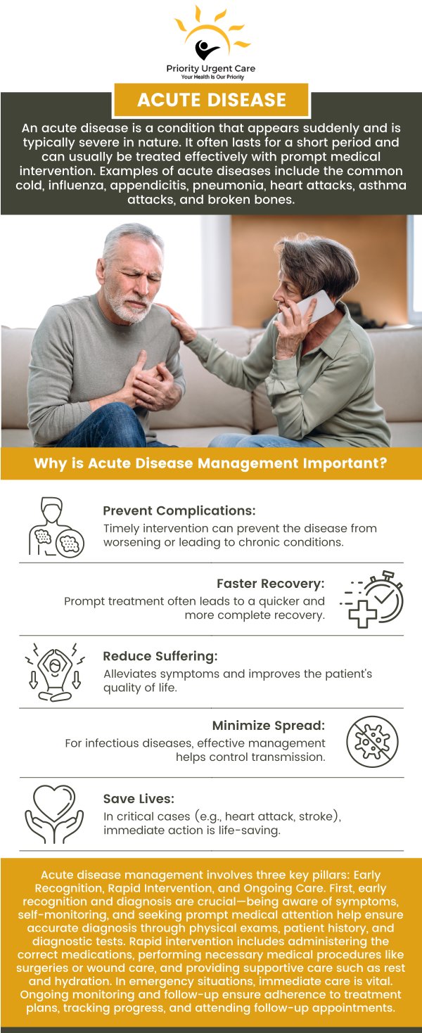 Pain indicates that something has occurred or that something is not right. Acute pain occurs instantly and subsides when there is no cause, but chronic pain lasts more than six months and might persist even after the illness or injury has been treated. If you are suffering from pain, whether chronic or acute, visit Priority Urgent Care and Walk-In Clinic and get treatment from our caring and experienced professionals. We have convenient locations to serve you in Cromwell CT, East Haven CT, Ellington CT, Newington, CT, Oxford, CT and Unionville CT. For more information, please contact us or book an appointment online. Walk-ins are welcome!