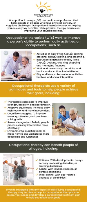 Occupational health includes injury care, employee wellness, pre-employment services, physical therapy, drug tests, physicals, safety screenings, and more. Priority Urgent Care & Walk-In Clinic offers a full range of employer services. For more information, contact us today! We are ready to help you feel better. We have convenient locations to serve you in Ellington CT, Unionville CT, East Haven CT, Cromwell CT, Oxford, CT and Newington, CT.