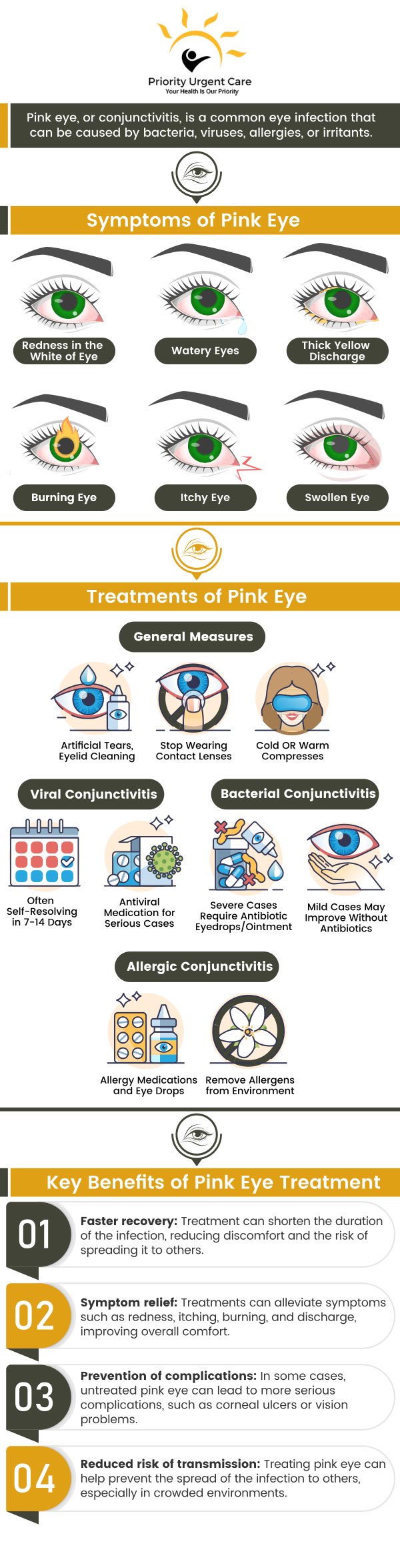 Pink eye is very contagious and can affect anyone greatly. If you are experiencing pink eye symptoms, walk in to Priority Urgent Care and Walk-In Clinic today to get pink eye treatment and keep going with your daily life. For more information, please contact us or request an appointment online. We have convenient locations to serve you in Cromwell CT, East Haven CT, Ellington CT, Newington, CT, Oxford, CT and Unionville CT. Pink eye is very contagious and can affect anyone greatly. If you are experiencing pink eye symptoms, walk in to Priority Urgent Care and Walk-In Clinic today to get pink eye treatment and keep going with your daily life. For more information, please contact us or request an appointment online. We have convenient locations to serve you in Cromwell CT, East Haven CT, Ellington CT, Newington, CT, Oxford, CT and Unionville CT.